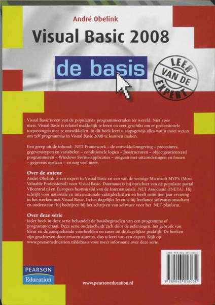 Grote foto visual basic 2008 de basis boeken informatica computer