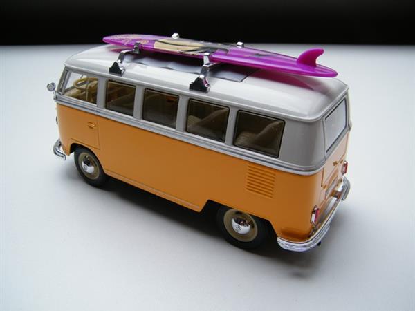 Grote foto schaalmodel volkswagen bus t1 surfboard 1 24 hobby en vrije tijd 1 24