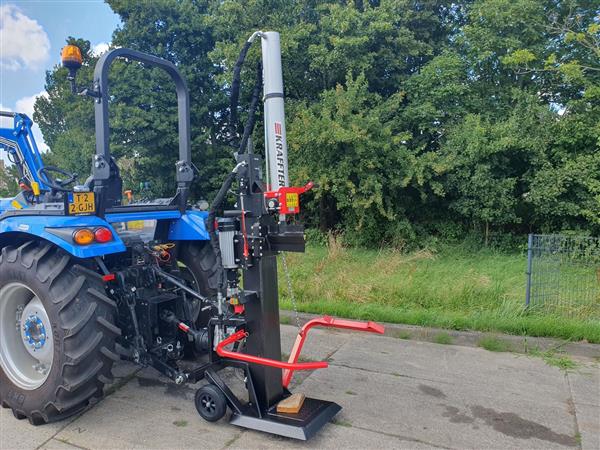 Grote foto kraffter aftakas en elektrisch houtklover 25t verticaal agrarisch mechanisatie