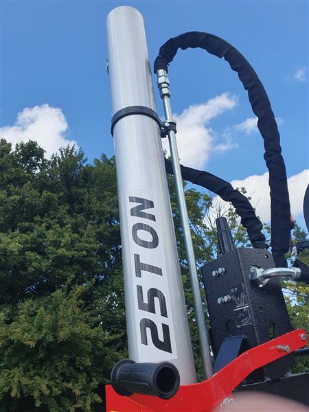Grote foto kraffter aftakas en elektrisch houtklover 25t verticaal agrarisch mechanisatie