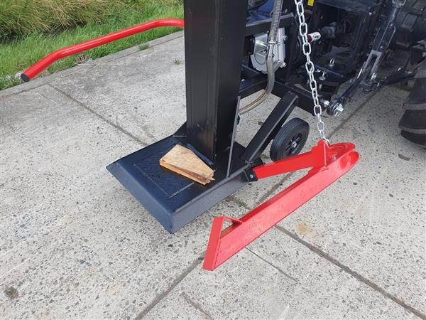 Grote foto kraffter aftakas en elektrisch houtklover 25t verticaal agrarisch mechanisatie