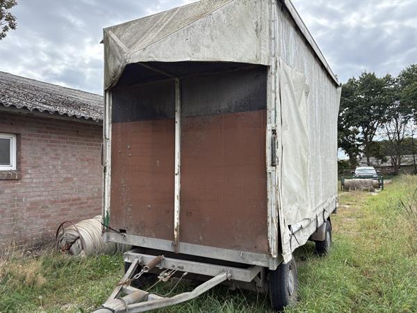 Grote foto hapert huifwagen aanhangwagen aanhanger schamelwagen agrarisch aanhangwagens