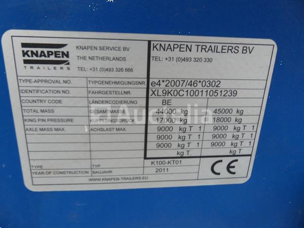 Grote foto ref 7746 knapen k100 walking vloer oplegger agrarisch aanhangwagens