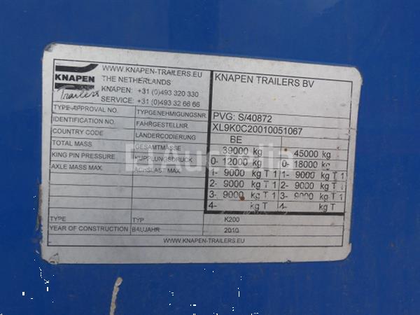 Grote foto ref 7744 knapen k200 walking vloer aanhangwagen agrarisch aanhangwagens