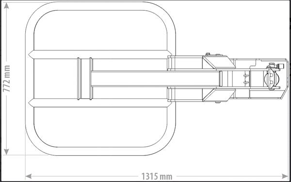 Grote foto ronde balenklem micro 0.8 1.60m 1 cilinder agrarisch mechanisatie