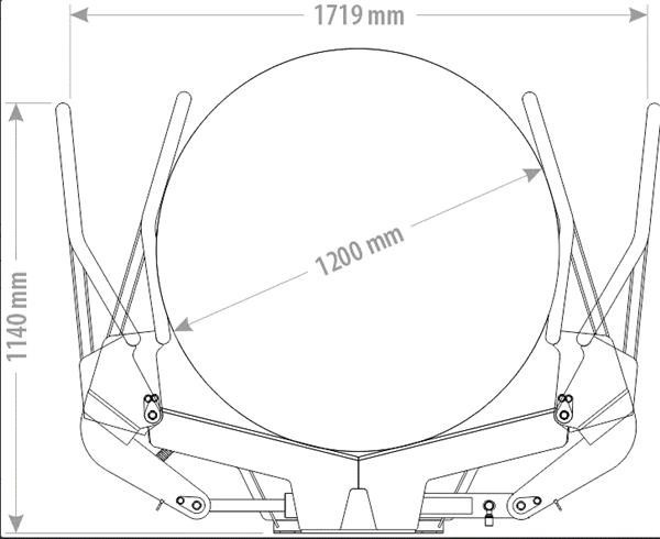 Grote foto ronde balenklem micro 0.8 1.60m 1 cilinder agrarisch mechanisatie