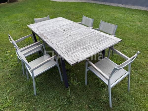 Grote foto tuinmeubelen set tafel stoelen doe het zelf en verbouw hefwerktuigen