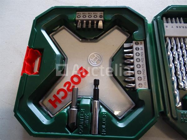 Grote foto assortiment boren en boren 34 delig bosch doe het zelf en verbouw onderdelen en accessoires