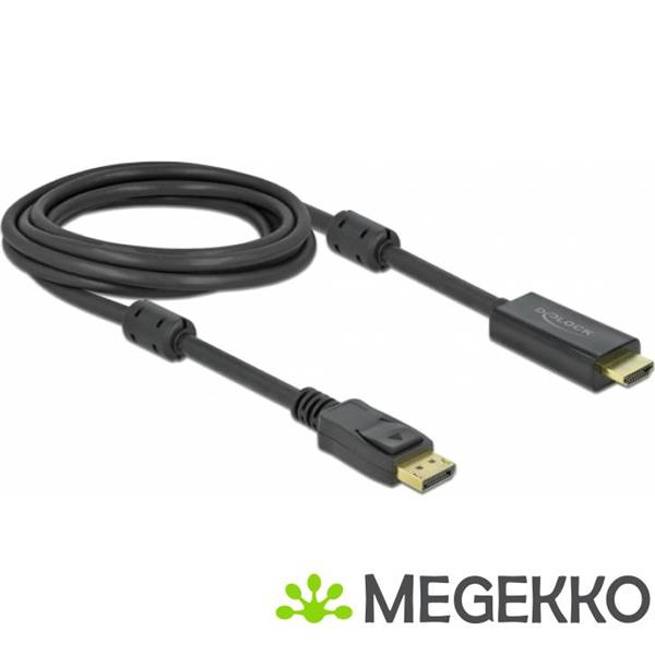 Grote foto delock 85957 actieve displayport 1.2 naar hdmi kabel 4k 60 hz 3 m computers en software overige computers en software
