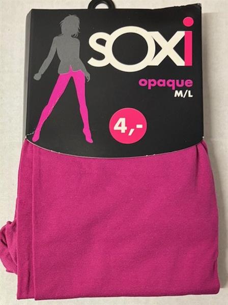 Grote foto soxi opaque panty m l fuchsia kleding dames overige kledingstukken