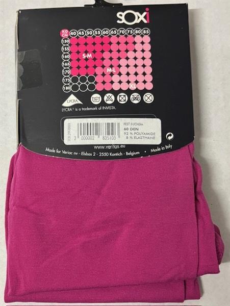 Grote foto soxi opaque panty m l fuchsia kleding dames overige kledingstukken