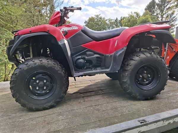 Grote foto suzuki kingquad 750 landbouwquad motoren buggy en quad