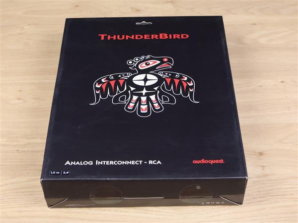 Grote foto audioquest thunderbird highend audio interconnects rca 1 0 metre audio tv en foto onderdelen en accessoires