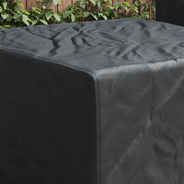 Grote foto vidaxl hoes voor tuinmeubelen zwart 99 x 99 x 60 cm 210d oxford stof tuin en terras tuinmeubelen