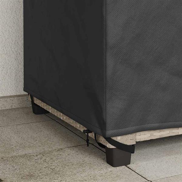Grote foto vidaxl buitenmeubelhoes zwart 96 x 79 x 74 cm 420d oxford stof tuin en terras tuinmeubelen
