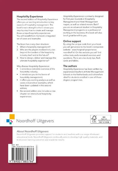 Grote foto dropship hospitality experience vast boek noordhoff boeken overige boeken