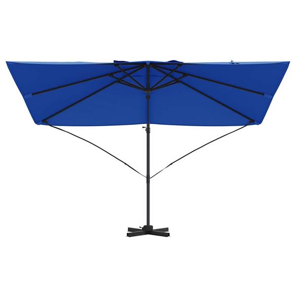 Grote foto vidaxl cantilever roma parasol blauw en zwart 352 x 251 x 260 cm tuin en terras overige tuin en terras