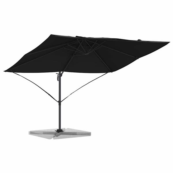 Grote foto vidaxl cantilever roma parasol zwart en zwart 352 x 251 x 260 cm tuin en terras overige tuin en terras
