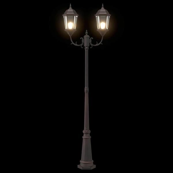 Grote foto vidaxl tunlicht brons 235 cm aluminium tuin en terras verlichting