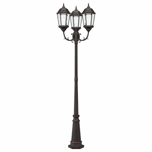 Grote foto vidaxl tunlicht brons 235 cm aluminium tuin en terras verlichting