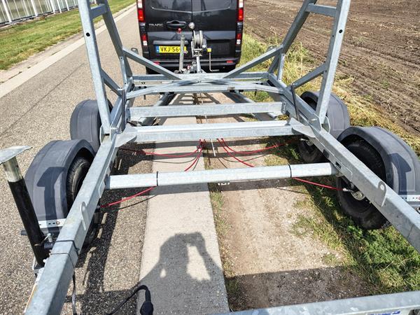 Grote foto haspelwagen haspelaanhangwagen container dubbel asser 3000 kg agrarisch aanhangwagens