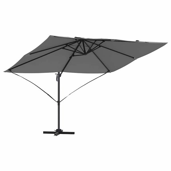 Grote foto vidaxl parasol antraciet 351 x 250 x 260 cm polyester en aluminium tuin en terras overige tuin en terras