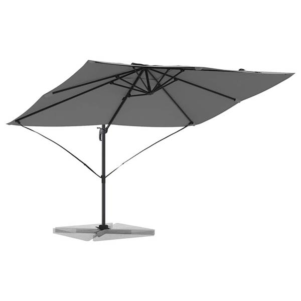 Grote foto vidaxl parasol antraciet 351 x 250 x 260 cm polyester en aluminium tuin en terras overige tuin en terras