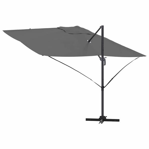 Grote foto vidaxl parasol antraciet 351 x 250 x 260 cm polyester en aluminium tuin en terras overige tuin en terras