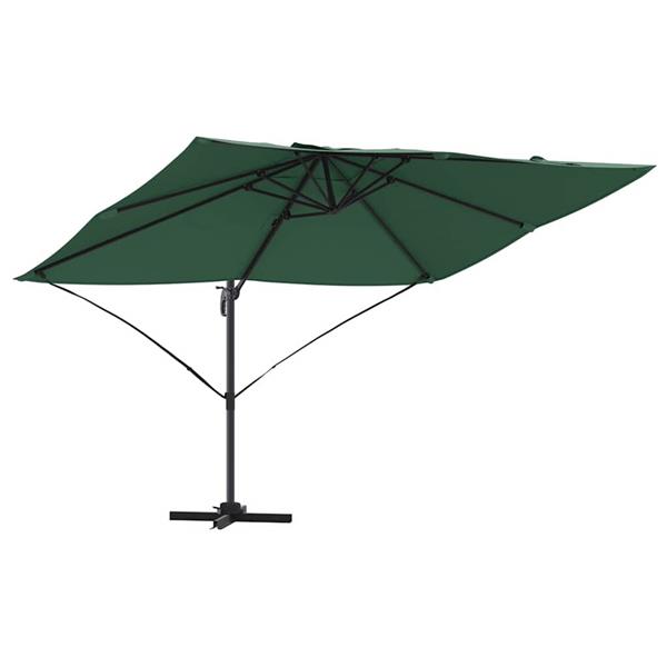 Grote foto vidaxl cantilever roma parasol groen en zwart 352 x 251 x 260 cm tuin en terras overige tuin en terras
