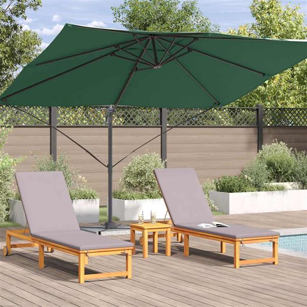 Grote foto vidaxl cantilever roma parasol groen en zwart 352 x 251 x 260 cm tuin en terras overige tuin en terras