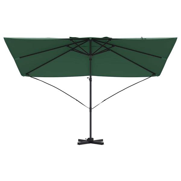 Grote foto vidaxl cantilever roma parasol groen en zwart 352 x 251 x 260 cm tuin en terras overige tuin en terras