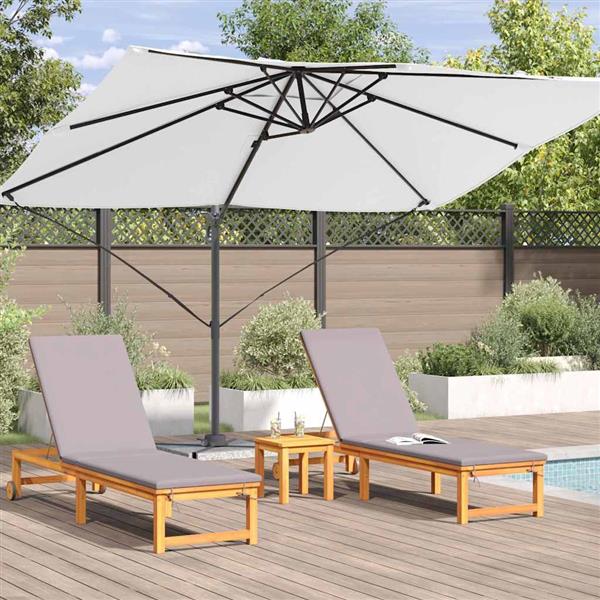 Grote foto vidaxl cantilever roma parasol beige en zwart 352 x 251 x 260 cm tuin en terras overige tuin en terras