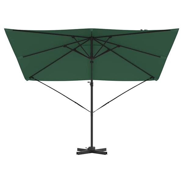 Grote foto vidaxl roma parasol groen 286 x 284 x 265 cm aluminium en polyester tuin en terras overige tuin en terras