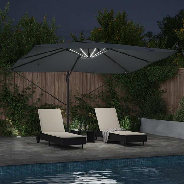 Grote foto vidaxl cantilever roma parasol antraciet en zwart 352 x 251 x 265 cm tuin en terras overige tuin en terras