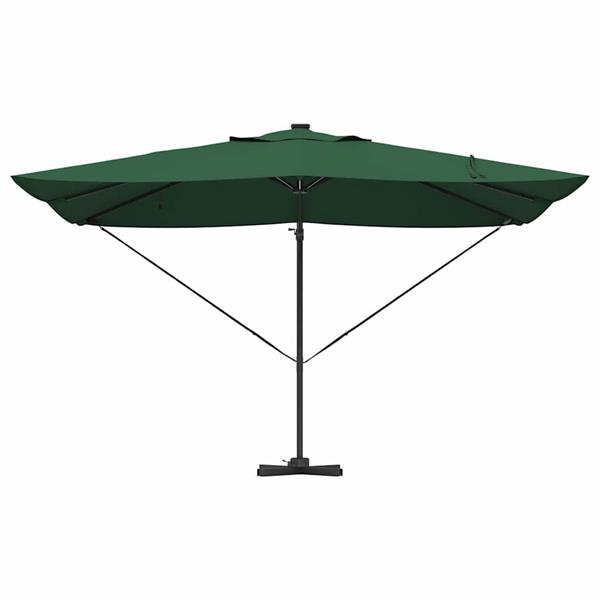 Grote foto vidaxl cantilever roma parasol groen en zwart 352 x 251 x 265 cm tuin en terras overige tuin en terras