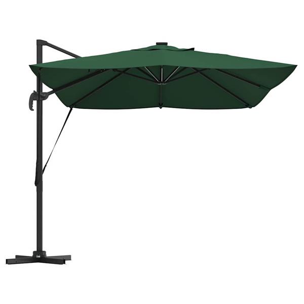 Grote foto vidaxl cantilever roma parasol groen en zwart 352 x 251 x 265 cm tuin en terras overige tuin en terras
