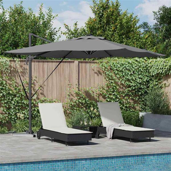 Grote foto vidaxl parasol 286 x 285 x 270 cm aluminium tuin en terras overige tuin en terras