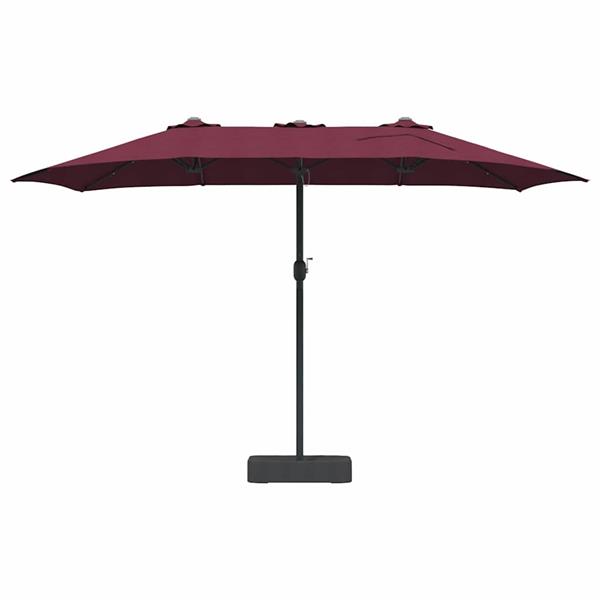 Grote foto vidaxl tuinparasol bordeauxrood 385 x 209 x 244 cm stof tuin en terras overige tuin en terras