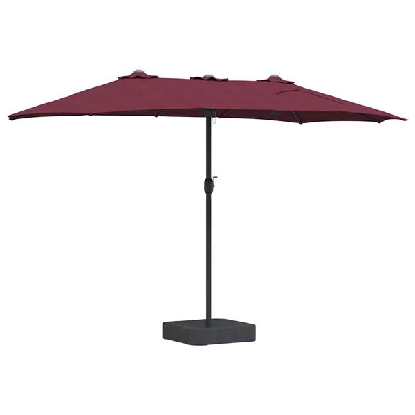 Grote foto vidaxl tuinparasol bordeauxrood 385 x 209 x 244 cm stof tuin en terras overige tuin en terras