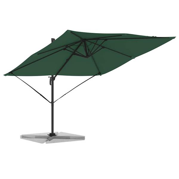 Grote foto vidaxl roma parasol groen 286 x 284 x 265 cm aluminium en polyester tuin en terras overige tuin en terras