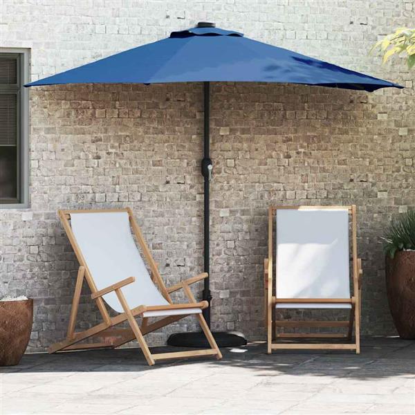 Grote foto vidaxl tuinparasol azurblauw 294 x 150 x 224 cm stof tuin en terras overige tuin en terras