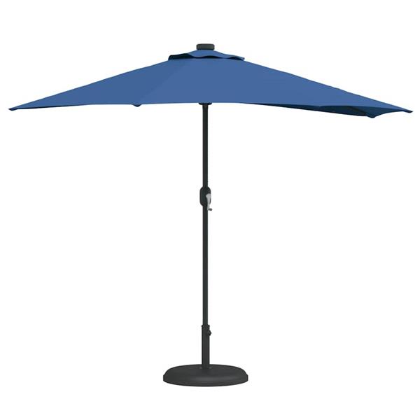 Grote foto vidaxl tuinparasol azurblauw 294 x 150 x 224 cm stof tuin en terras overige tuin en terras