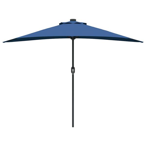 Grote foto vidaxl tuinparasol azurblauw 294 x 150 x 224 cm stof tuin en terras overige tuin en terras