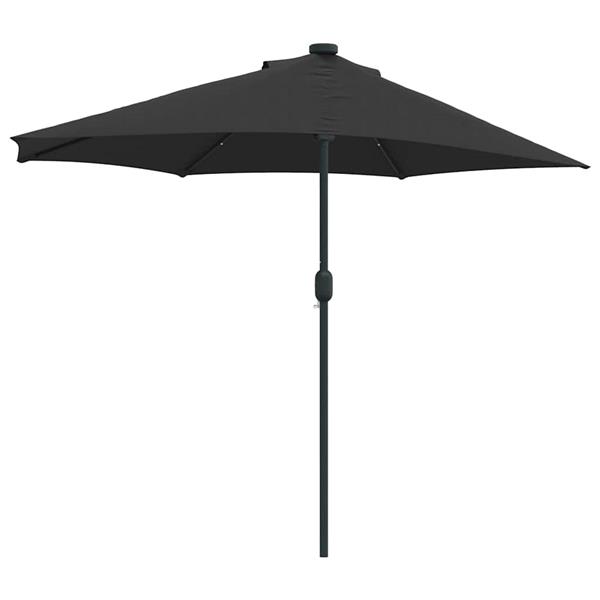 Grote foto vidaxl tuinparasol zwart 294 x 150 x 224 cm stof tuin en terras overige tuin en terras