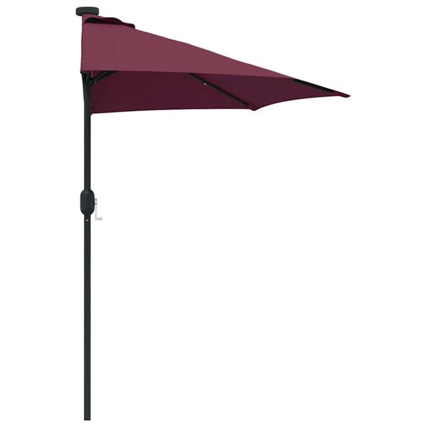 Grote foto vidaxl tuinparasol bordeauxrood 294 x 150 x 224 cm stof tuin en terras overige tuin en terras