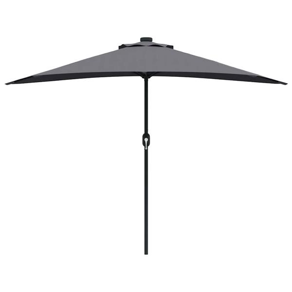 Grote foto vidaxl tuinparasol antraciet 294 x 150 x 224 cm stof tuin en terras overige tuin en terras