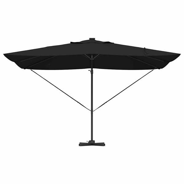 Grote foto vidaxl cantilever roma parasol zwart en zwart 352 x 251 x 265 cm tuin en terras overige tuin en terras