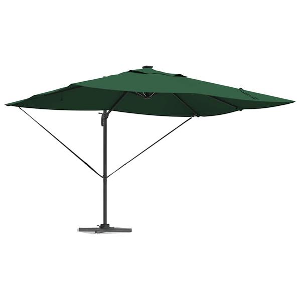 Grote foto vidaxl cantilever roma parasol groen en zwart 352 x 251 x 265 cm tuin en terras overige tuin en terras