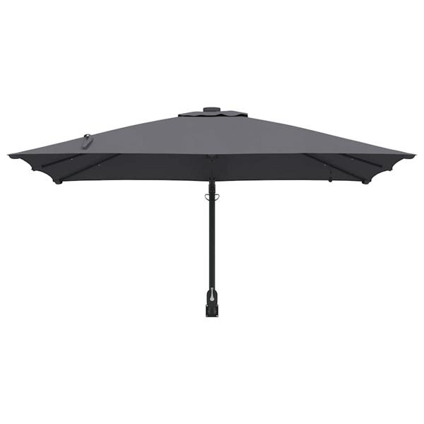 Grote foto vidaxl tuinparasol antraciet 248.5 x 247.5 x 160 cm stof tuin en terras overige tuin en terras