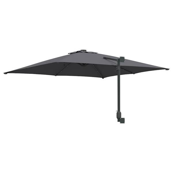 Grote foto vidaxl tuinparasol antraciet 248.5 x 247.5 x 160 cm stof tuin en terras overige tuin en terras